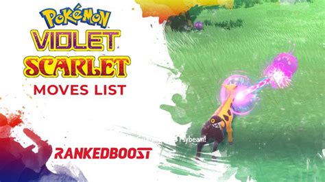 pokemon scarlet move list.